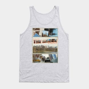 Greetings from The Hague in The Netherlands Vintage style retro souvenir Tank Top